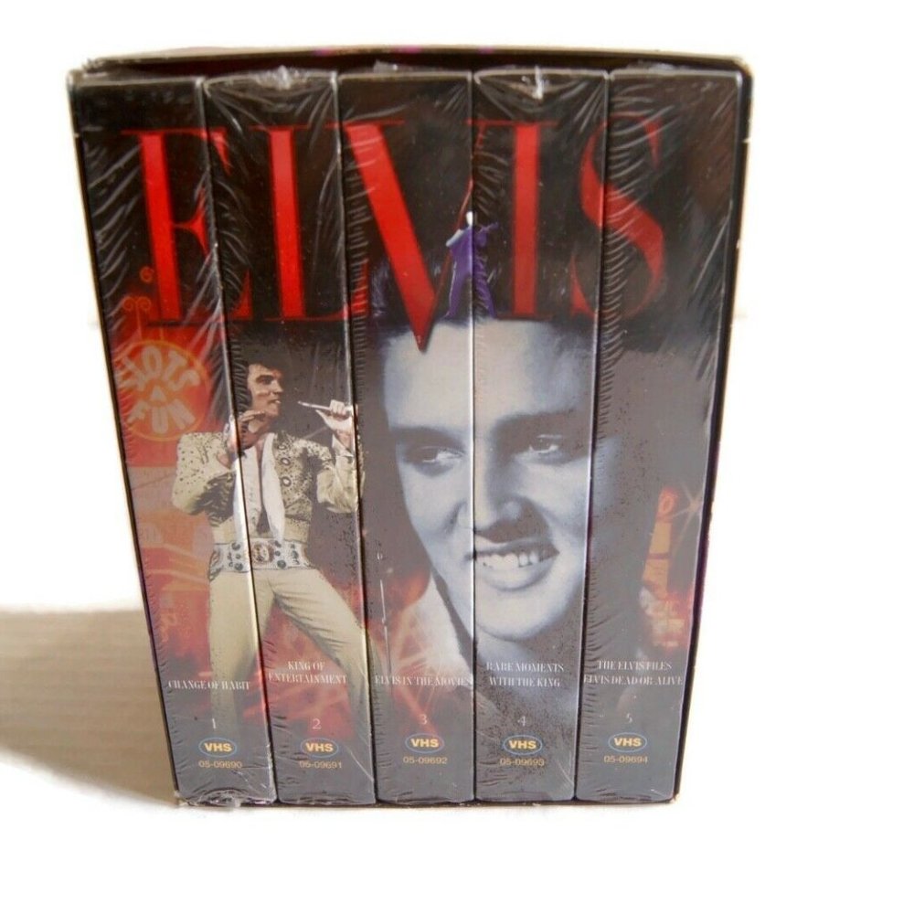 Elvis Collector 5 Series Pack VHS Tapes - The King as Never Seen Before Box Set